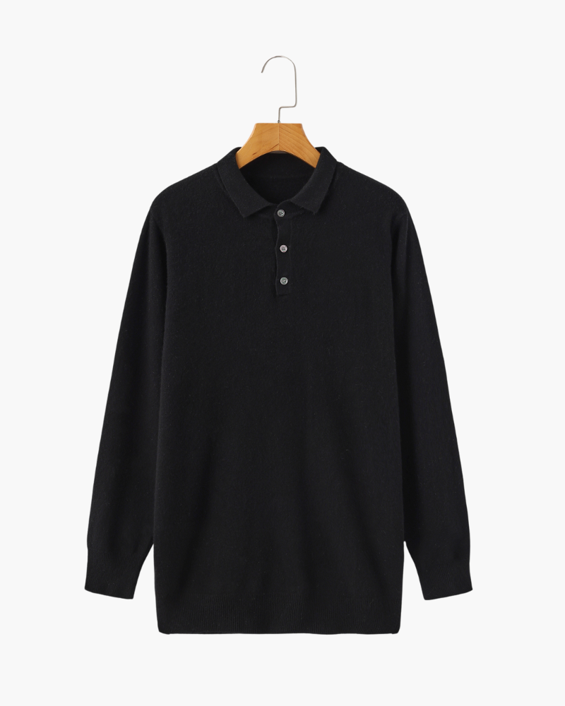 100% Cashmere Polo Shirt