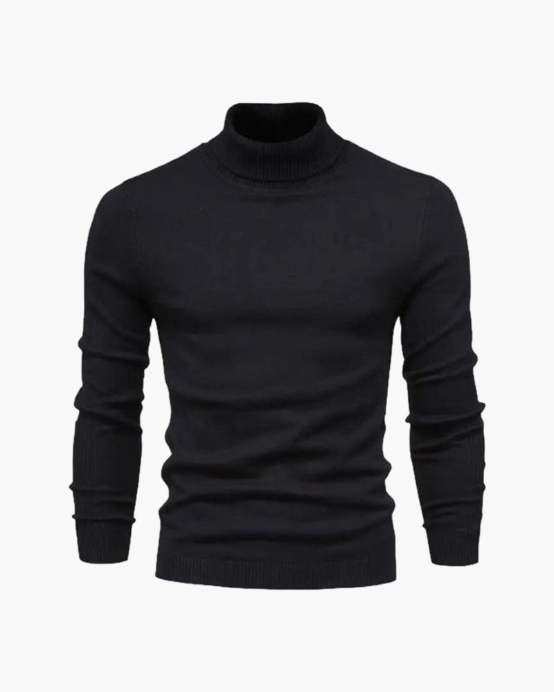 Maglione a collo alto in lana merino di Gstaad