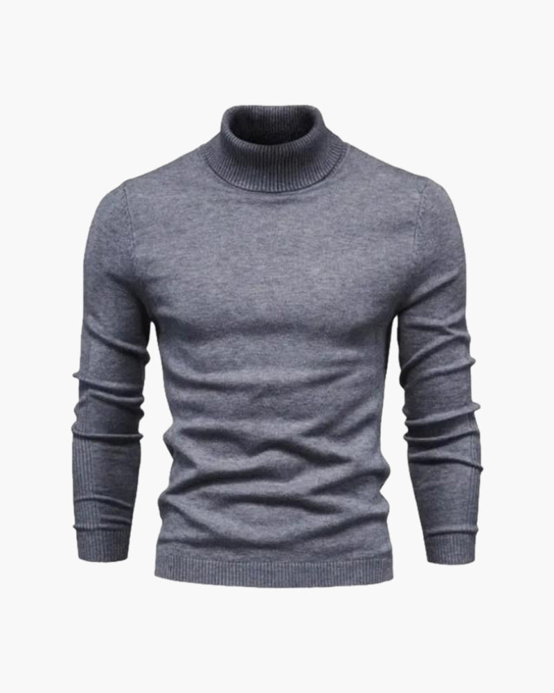 Maglione a collo alto in lana merino di Gstaad