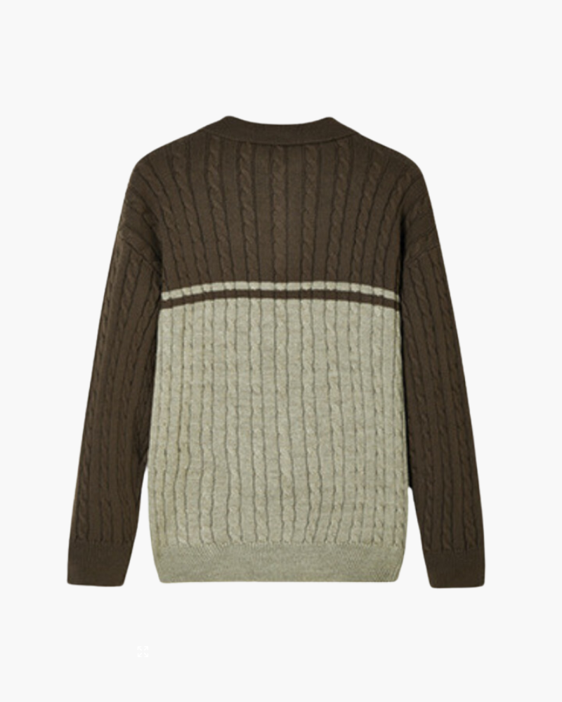 100% Premium Wool Sweater with Zipper