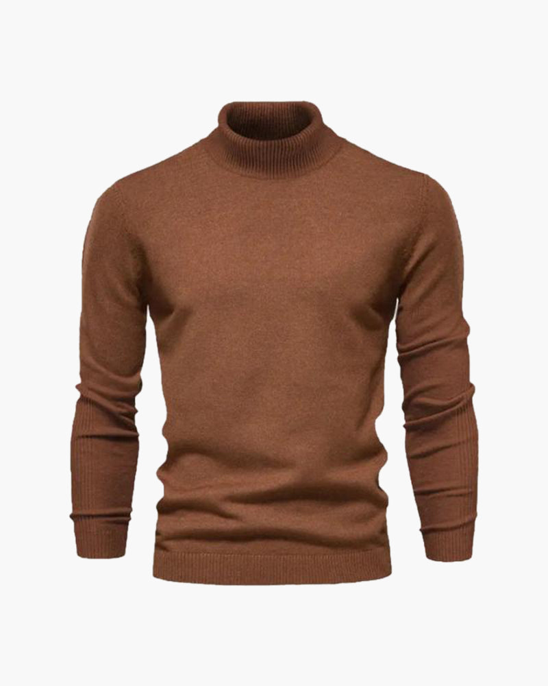 Maglione a collo alto in lana merino di Gstaad