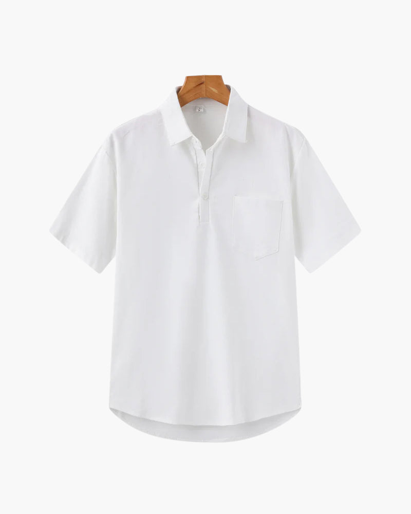 Casablanca Linen Polo Shirt