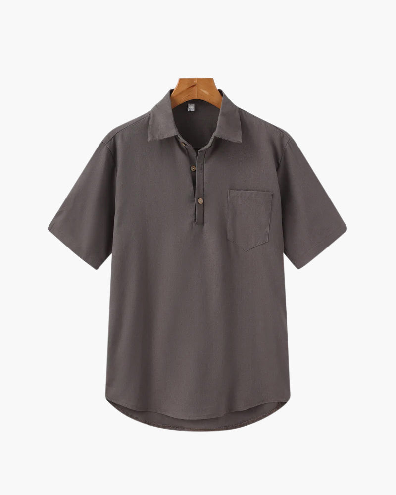 Casablanca Linen Polo Shirt