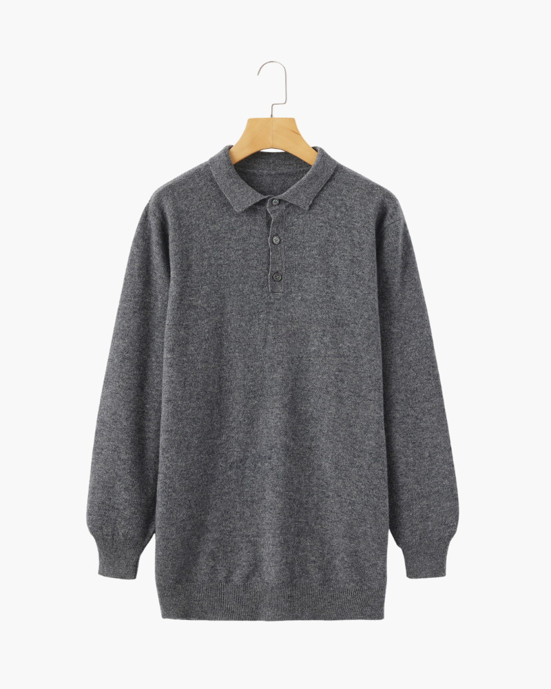 100% Cashmere Polo Shirt